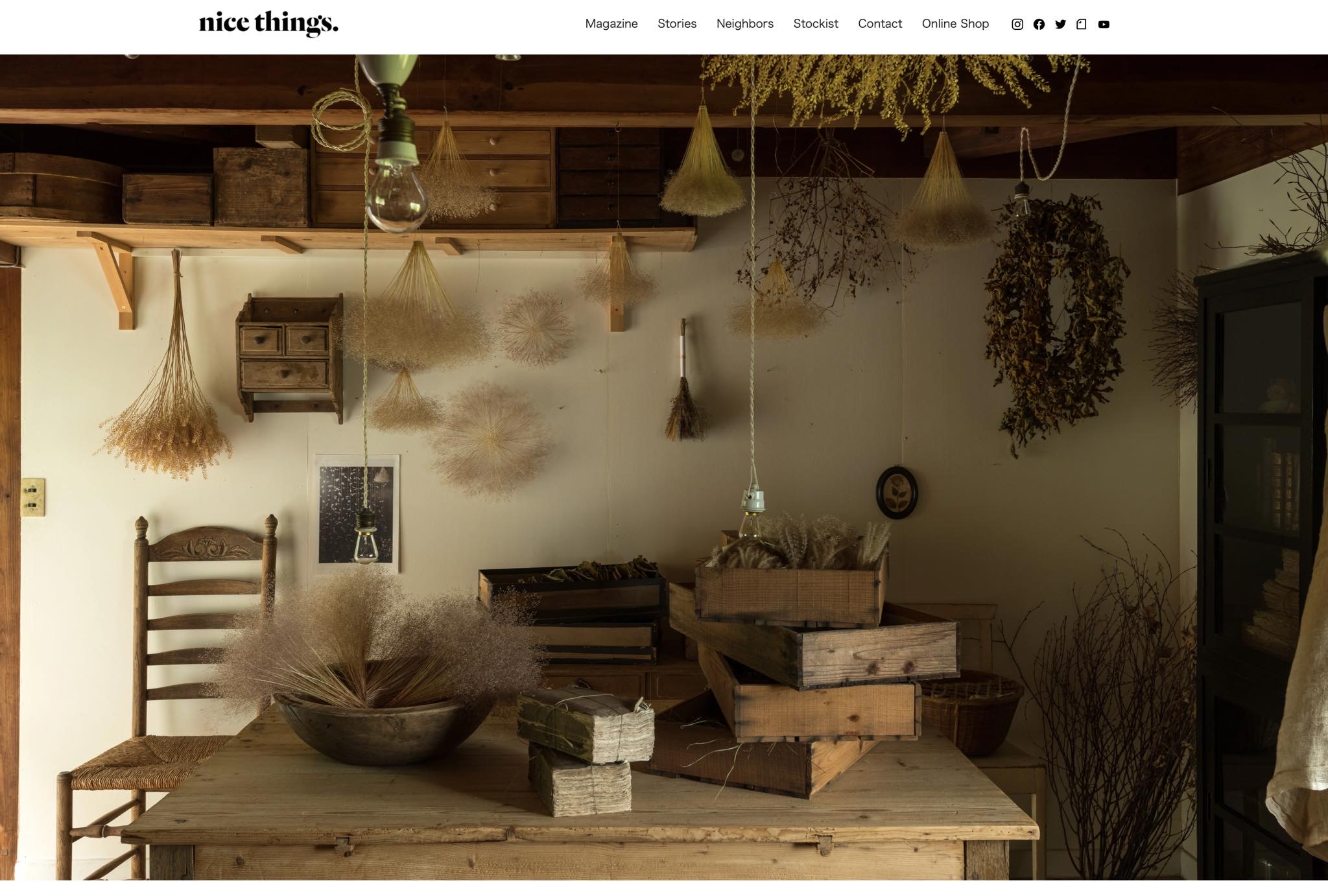 nice things.69/kikusa/mie webページトップに松原撮影の写真が使用されました。